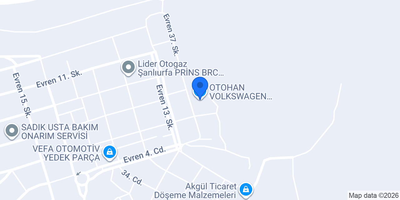 OTOHAN VOLKSWAGEN YEDEK PARÇA konumu