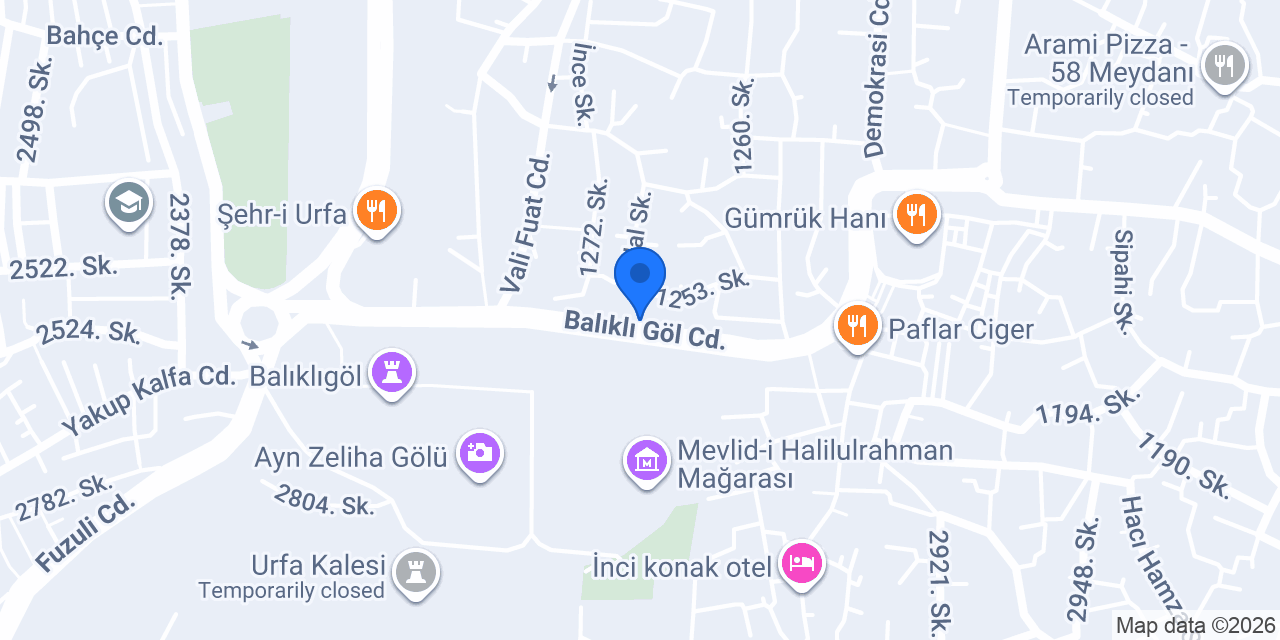 Dergah Kafeterya konumu