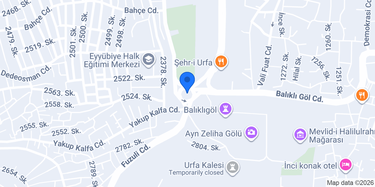 Şanlıurfa sünnetçi Hasan Demir konumu