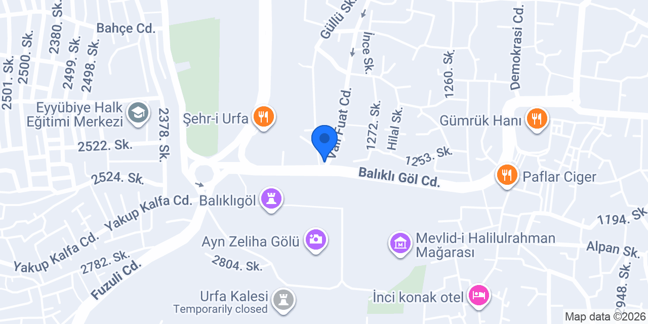 Urfa konuk evi konumu