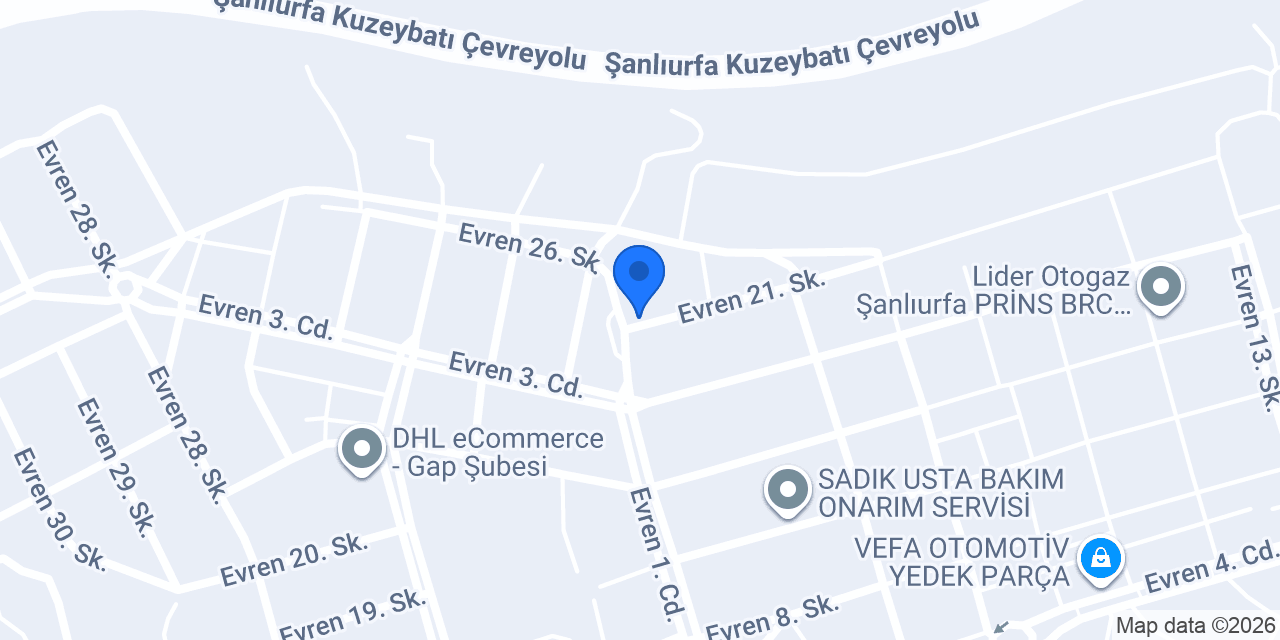 Gözen Gaz Tic. San. Ltd. Şti. konumu