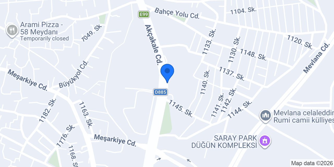 Derya Halı Mobilya konumu
