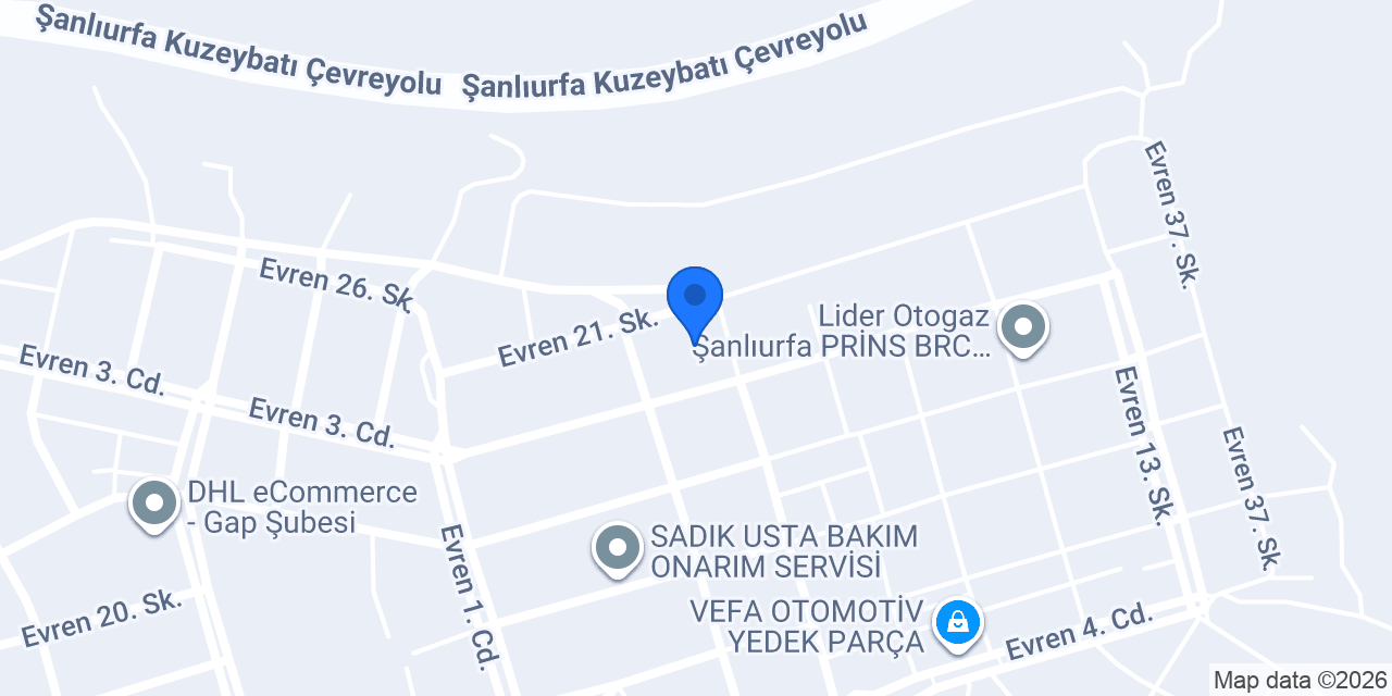 Raspar Yedek Parça konumu