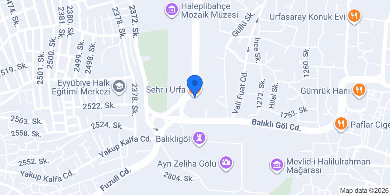 Şehr-i Urfa konumu