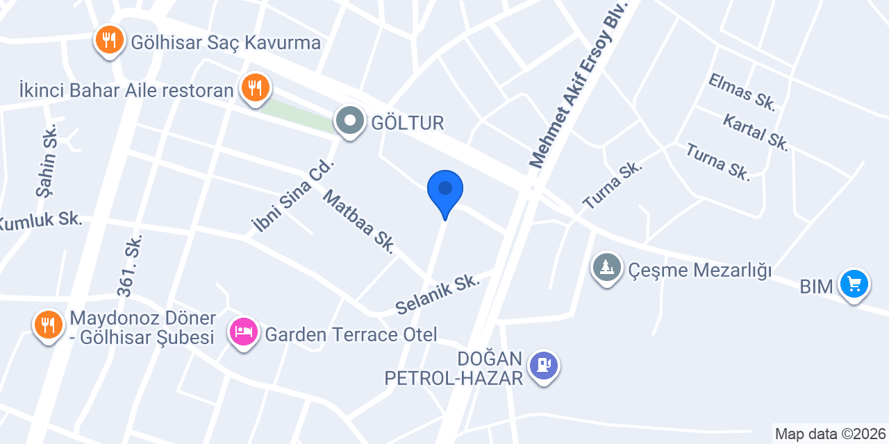 GÖLHİSAR SEMERKAND CÂMİİ konumu
