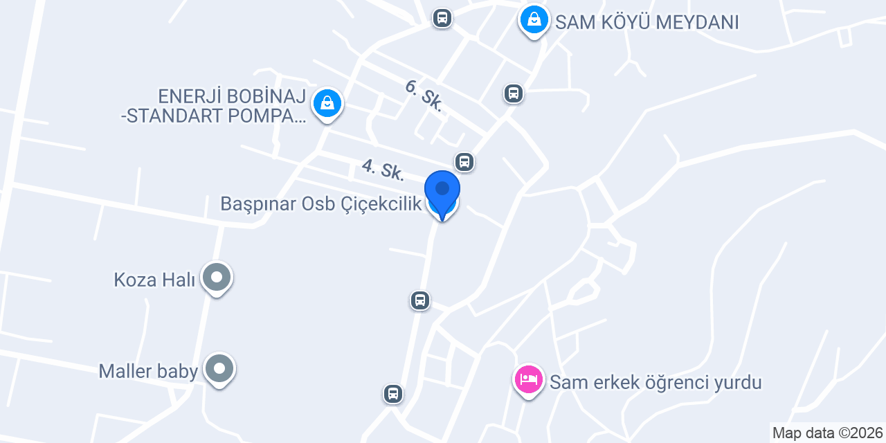 Başpınar Osb Çiçekcilik konumu