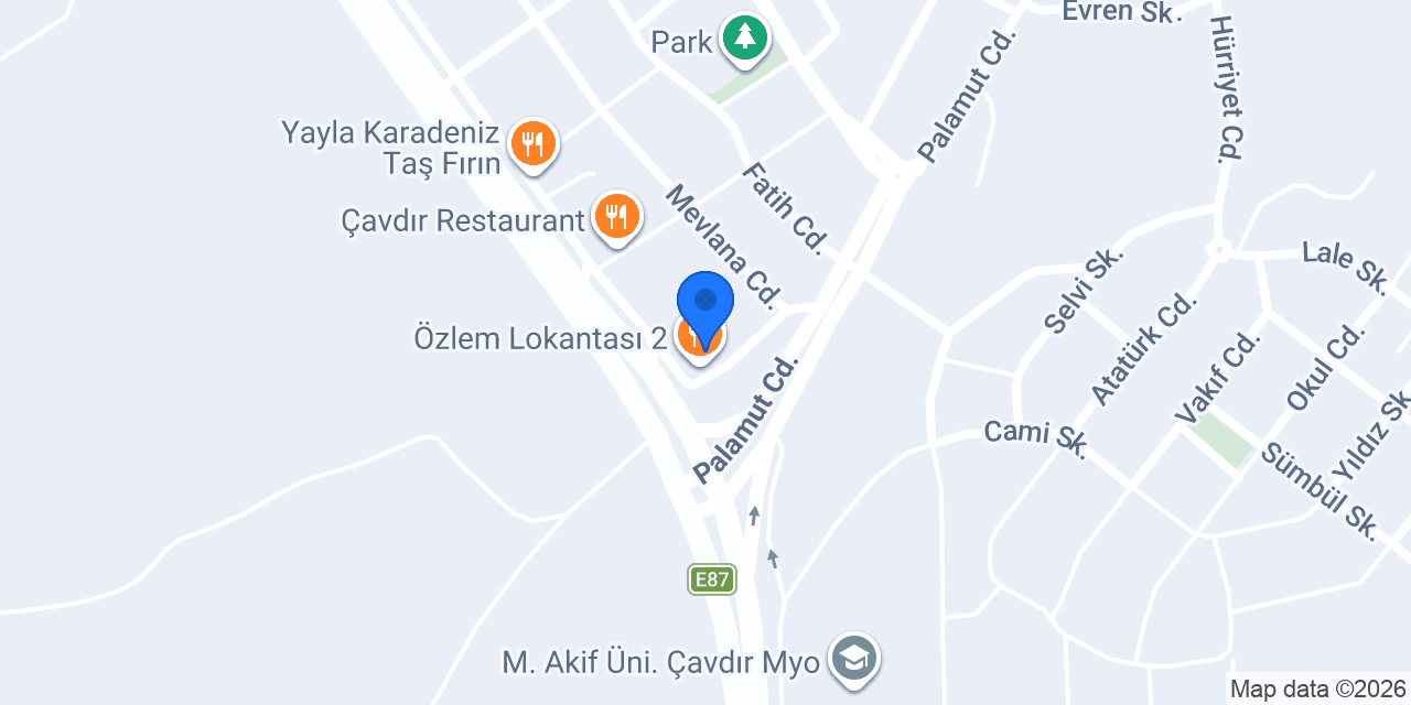 ÇAVDIR ÖZLEM PANSİYON konumu