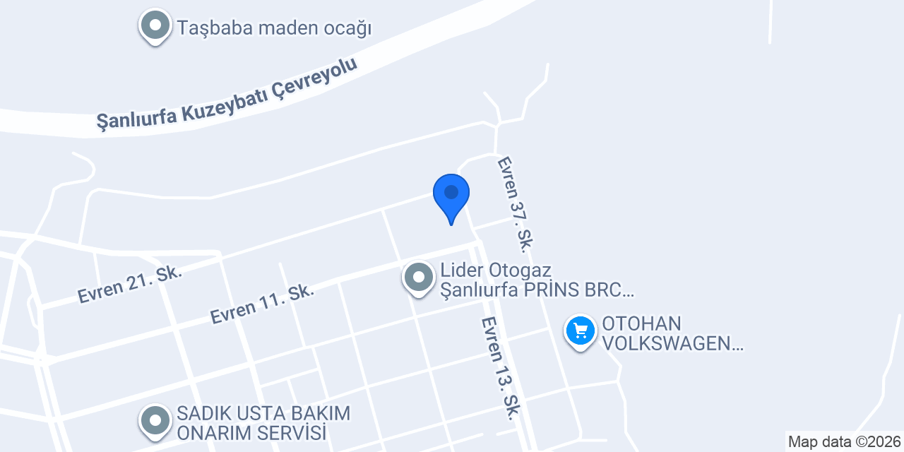 Latif Usta ÖzeL Servis konumu