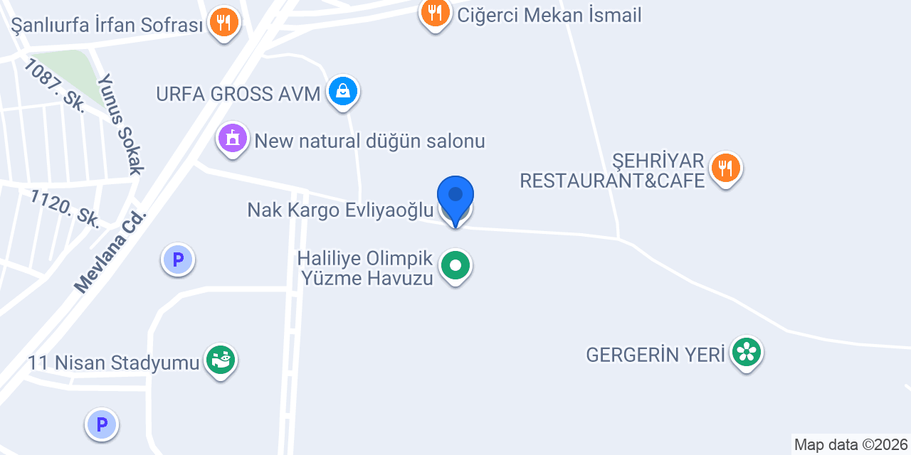 Nak Kargo Evliyaoğlu konumu