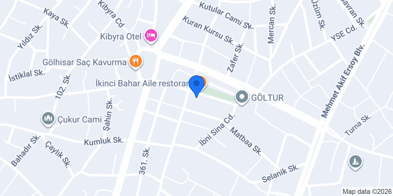Olympos Fırın Kafe konumu