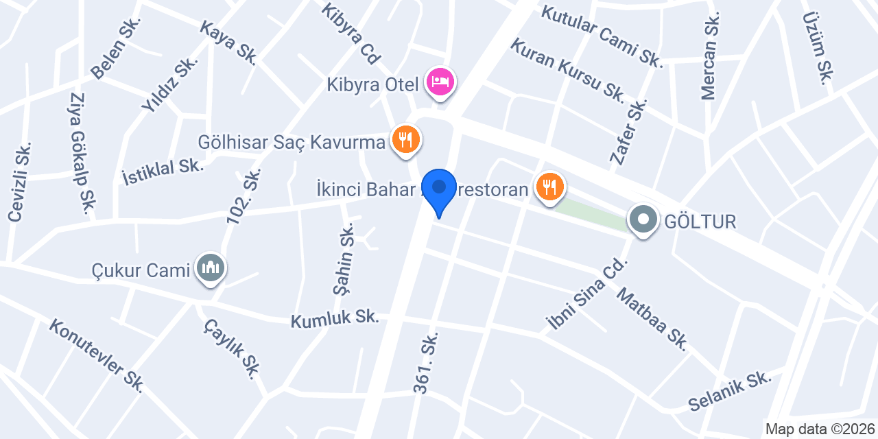 Lastiğim - Yalçın Ticaret konumu