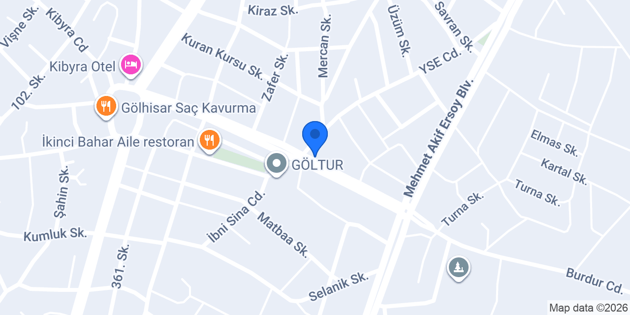 Ekinciler Tic. Ltd. Şti. konumu