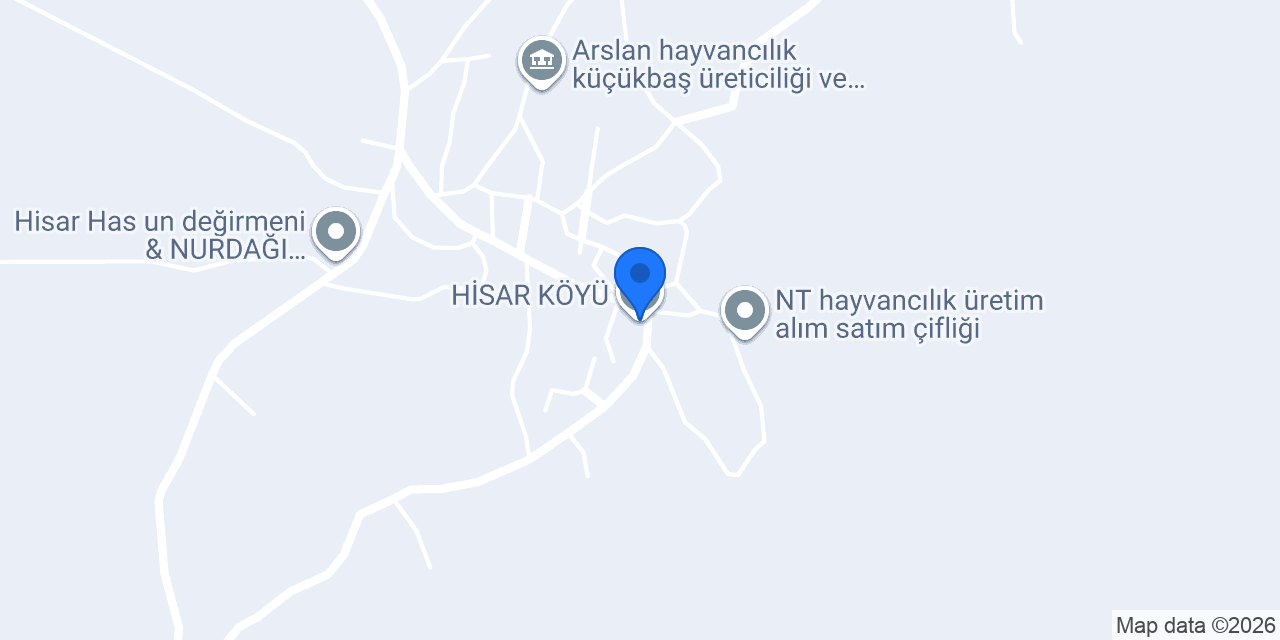 HİSAR KÖYÜ konumu