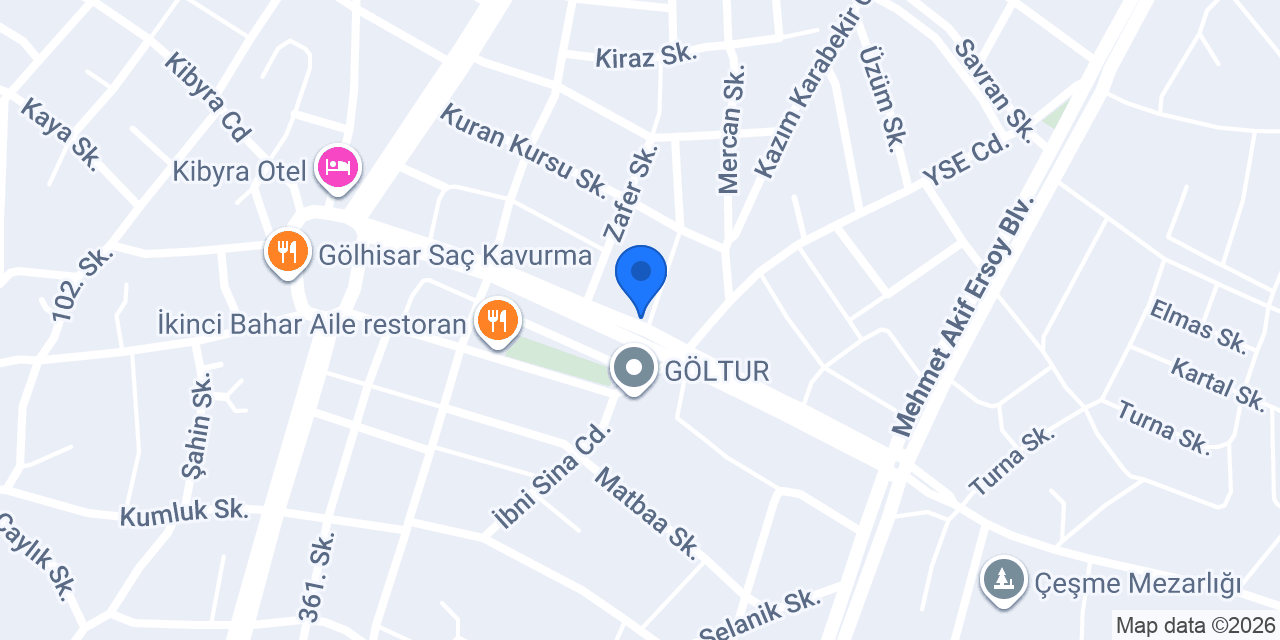 COŞKUN TİCARET GÖLHİSAR konumu