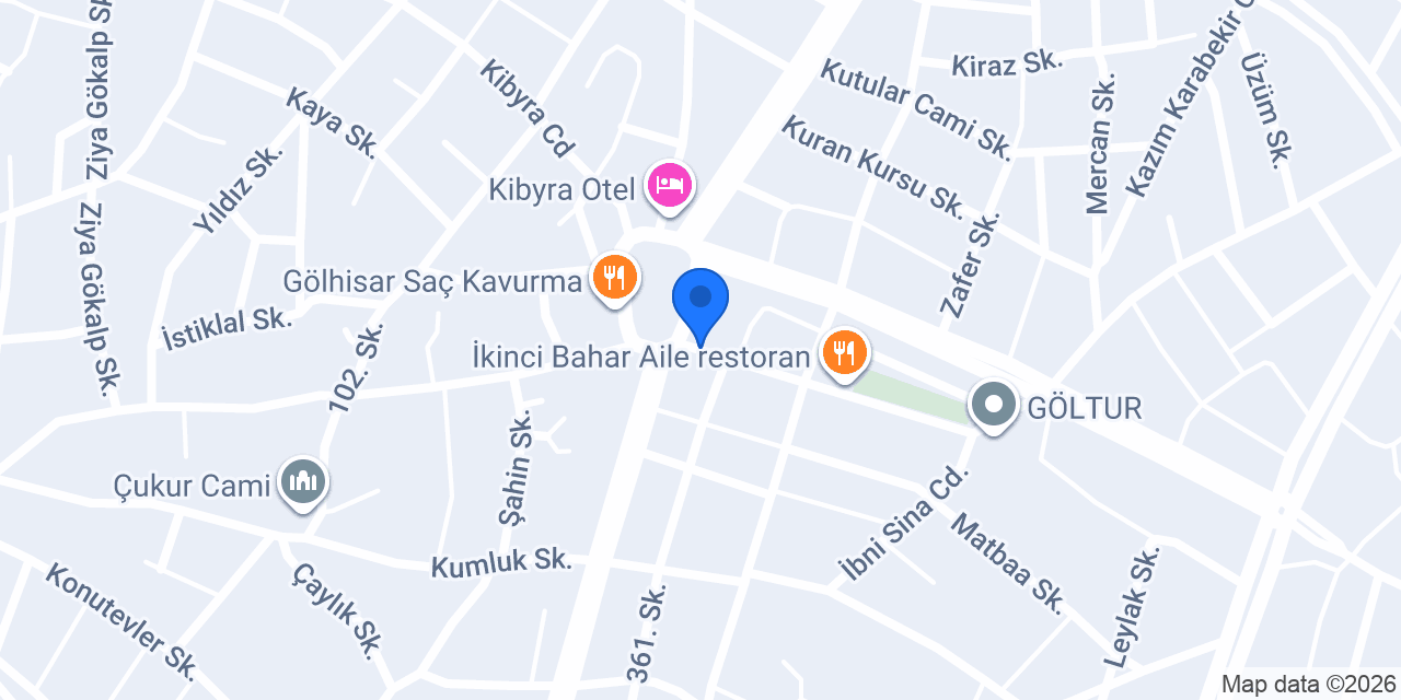 Gölhisar Canvet Veteriner Kliniği konumu