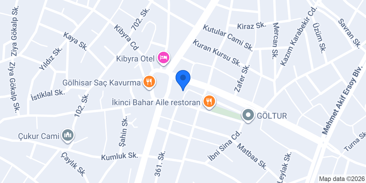 Çağdaş Oto Galeri konumu