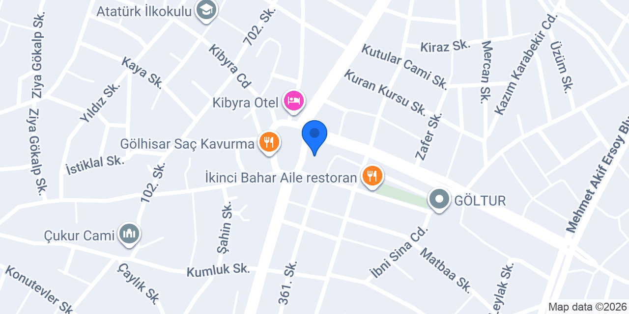 Kibrya taksi konumu