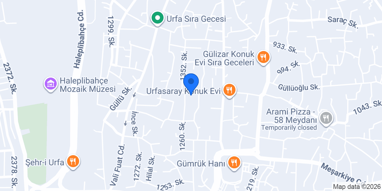Alkan Mozaik Otel konumu