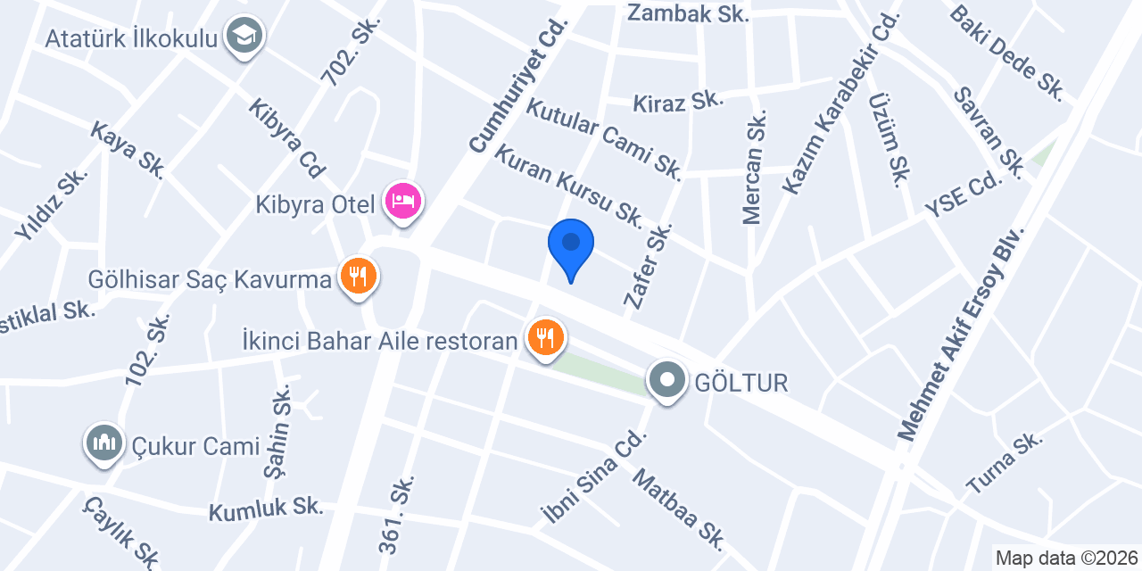 TEKNİK MOTOR GÖLHİSAR konumu