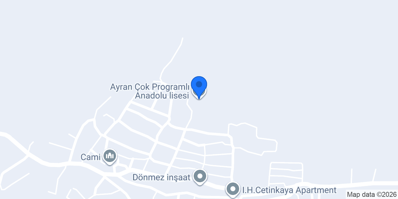 Ayran Çok Programlı Anadolu lisesi konumu