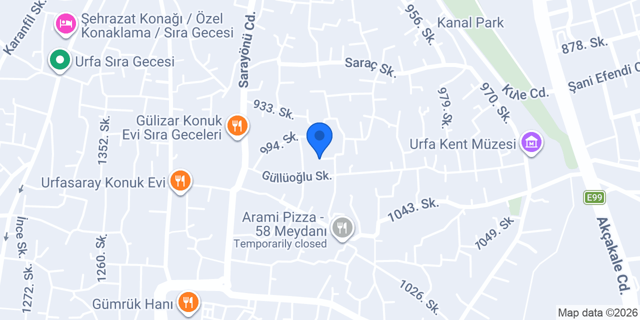 Zümrüt konuk evi konumu