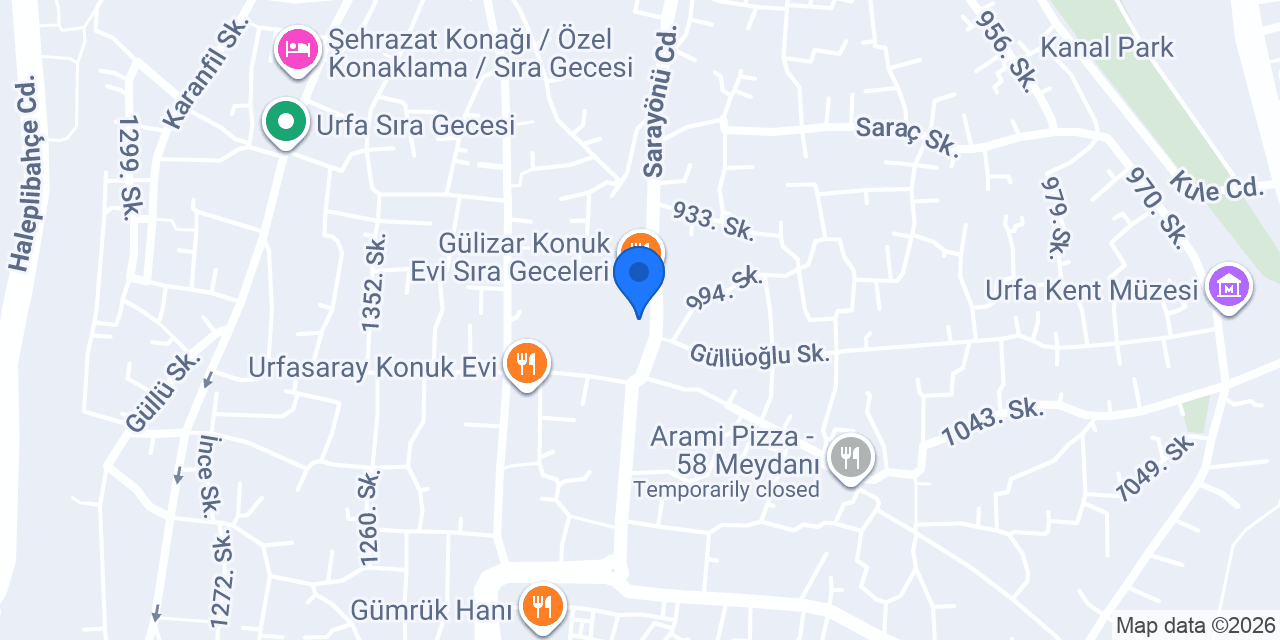 Konak resturant &sırageceleri konumu