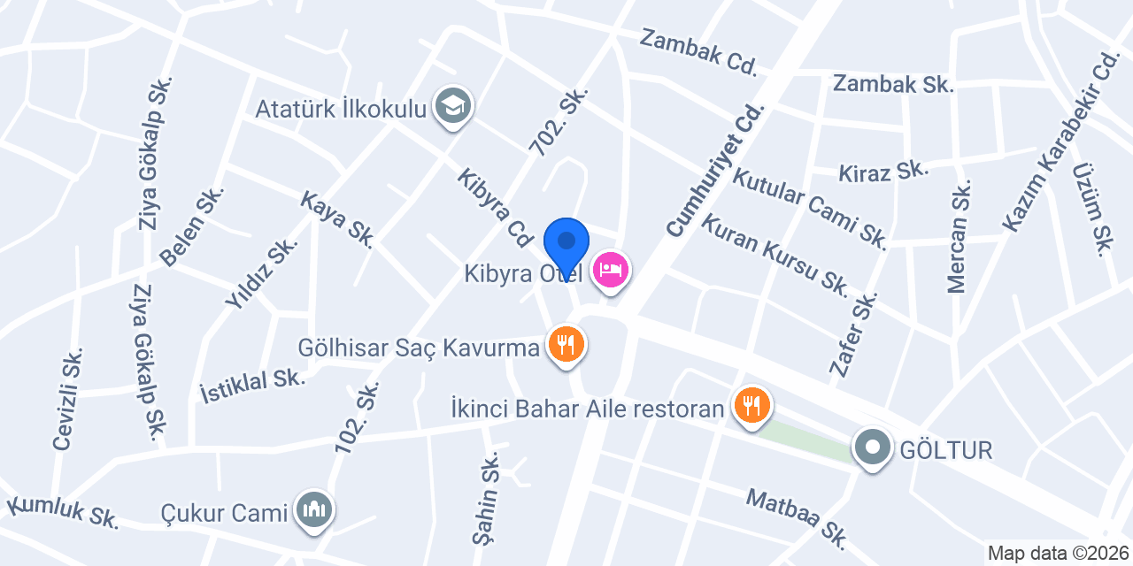 Çiğköftem Gölhisar konumu