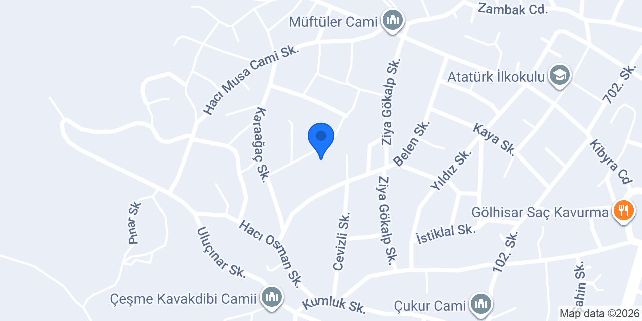 Ptt-çeşme Şubesi konumu