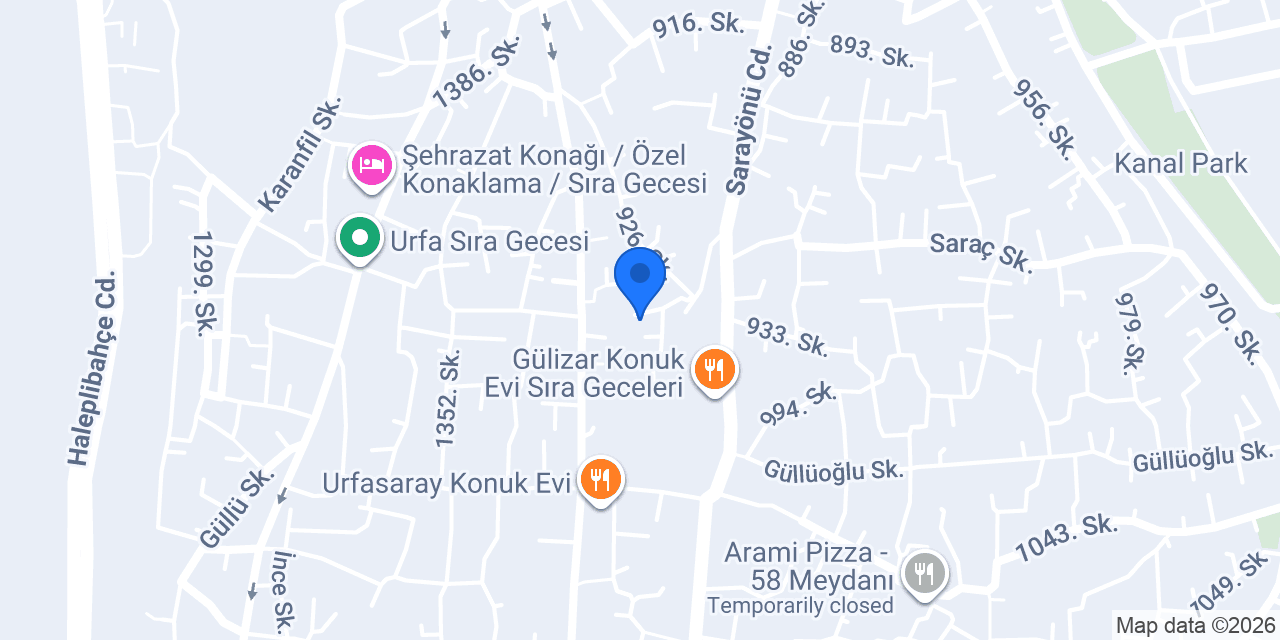 Sarmaşık Otel konumu
