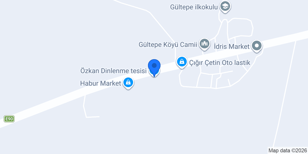 Özkan Dinlenme tesisi konumu