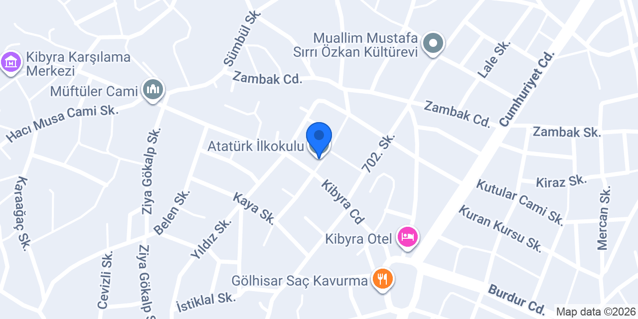 Atatürk İlkokulu konumu