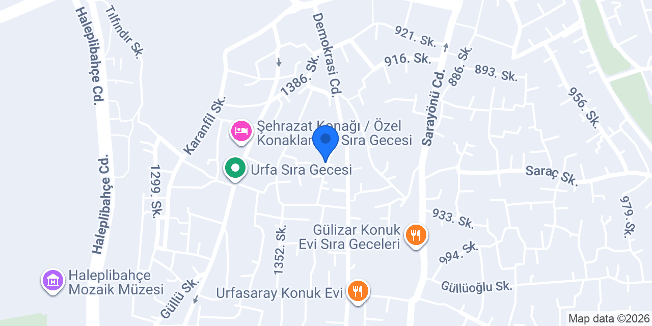 Liora Hotel Şanlıurfa konumu