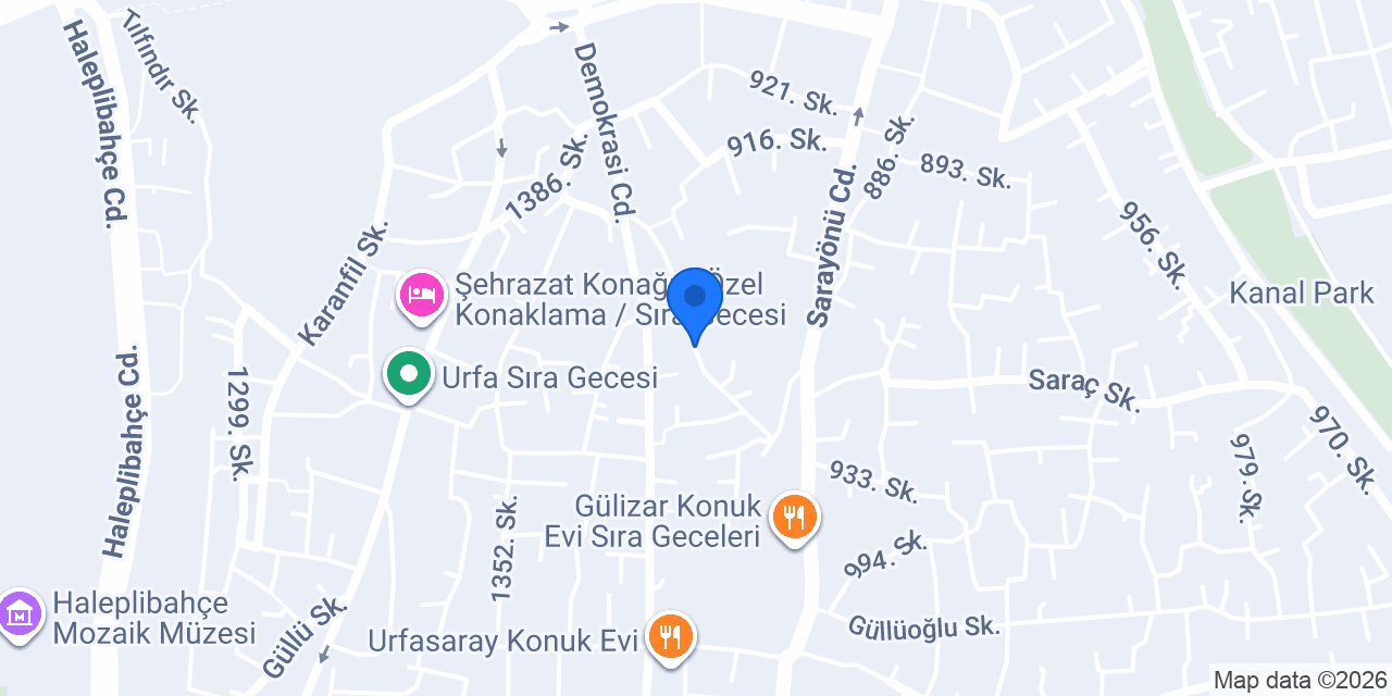 Şark Çırağan Konağı konumu