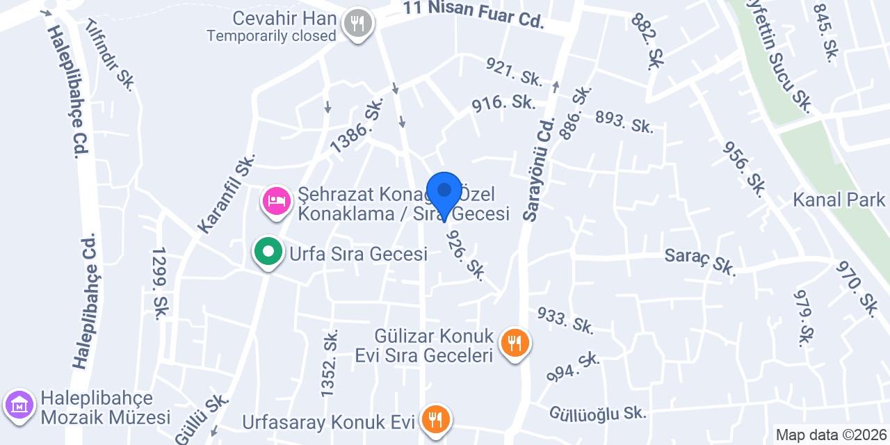 Karagül Otel konumu
