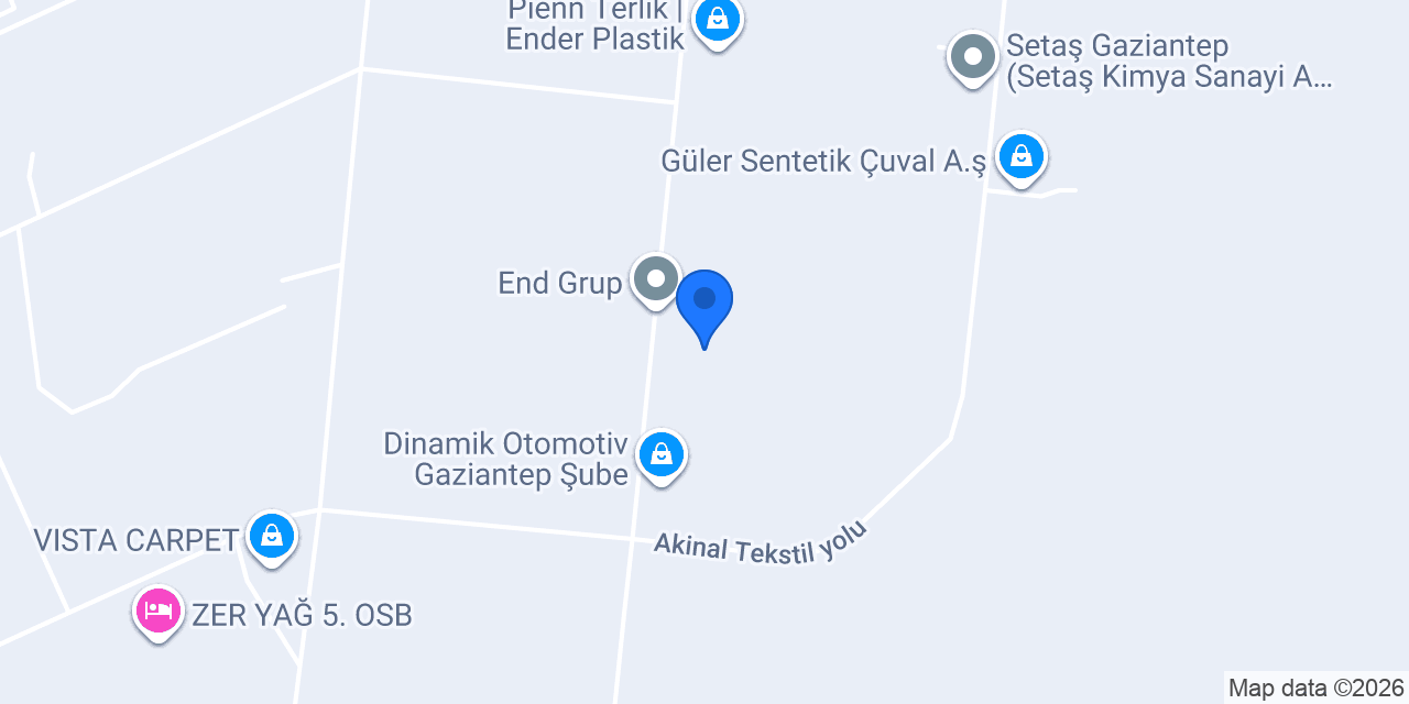 End Gıda konumu