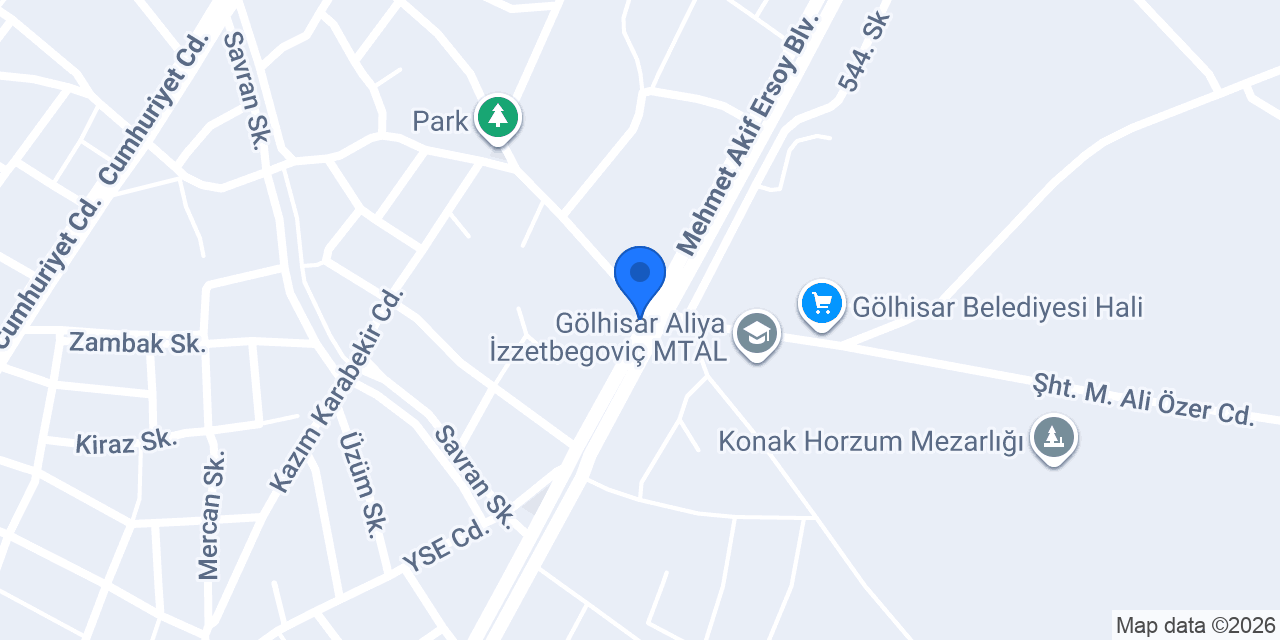Gölhisar Solar Enerji konumu