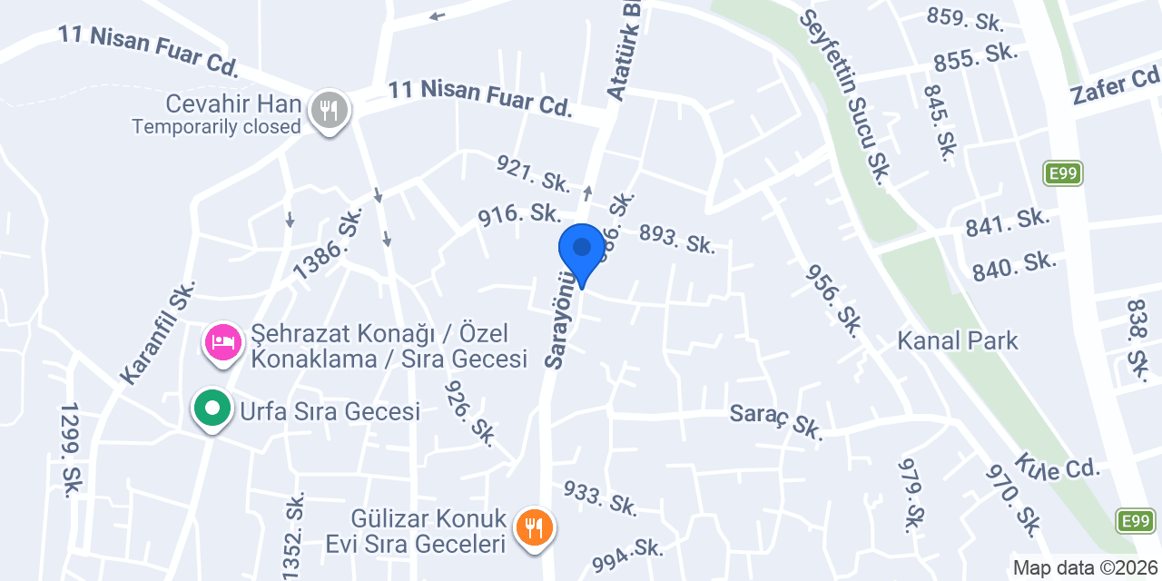 Edessa Konuk Evi Sıra geceleri konumu