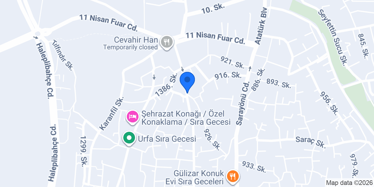 Grand Babil Otel konumu