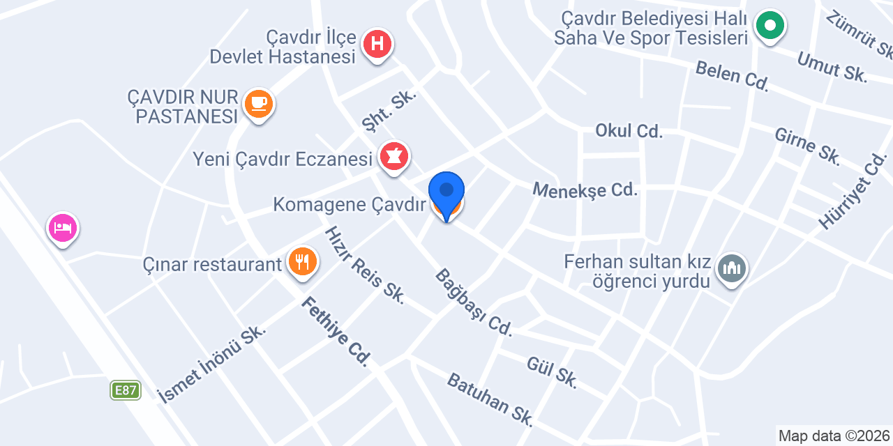 Komagene Çavdır konumu