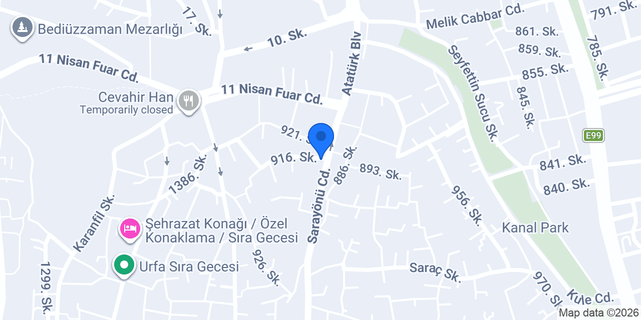 Dondurmacı Zeki konumu