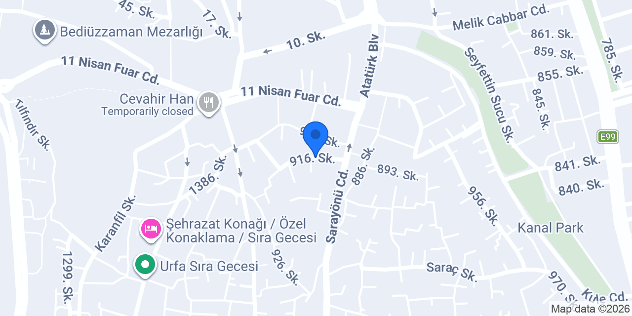 otel Gül Palas konumu