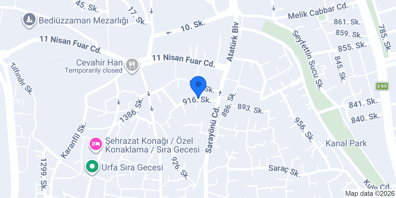 Harran Kitabevi konumu