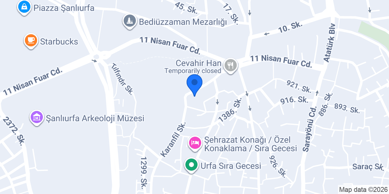 Yoldaş Rent A Car konumu