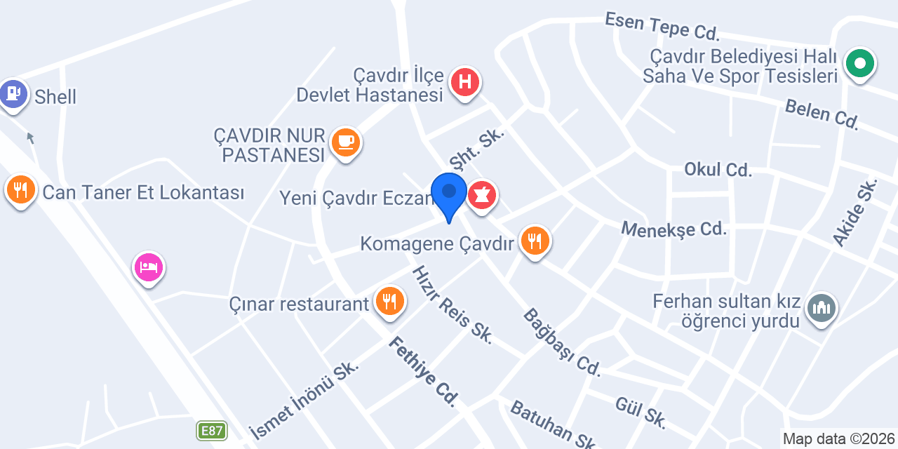 Tarım Market Çavdır konumu