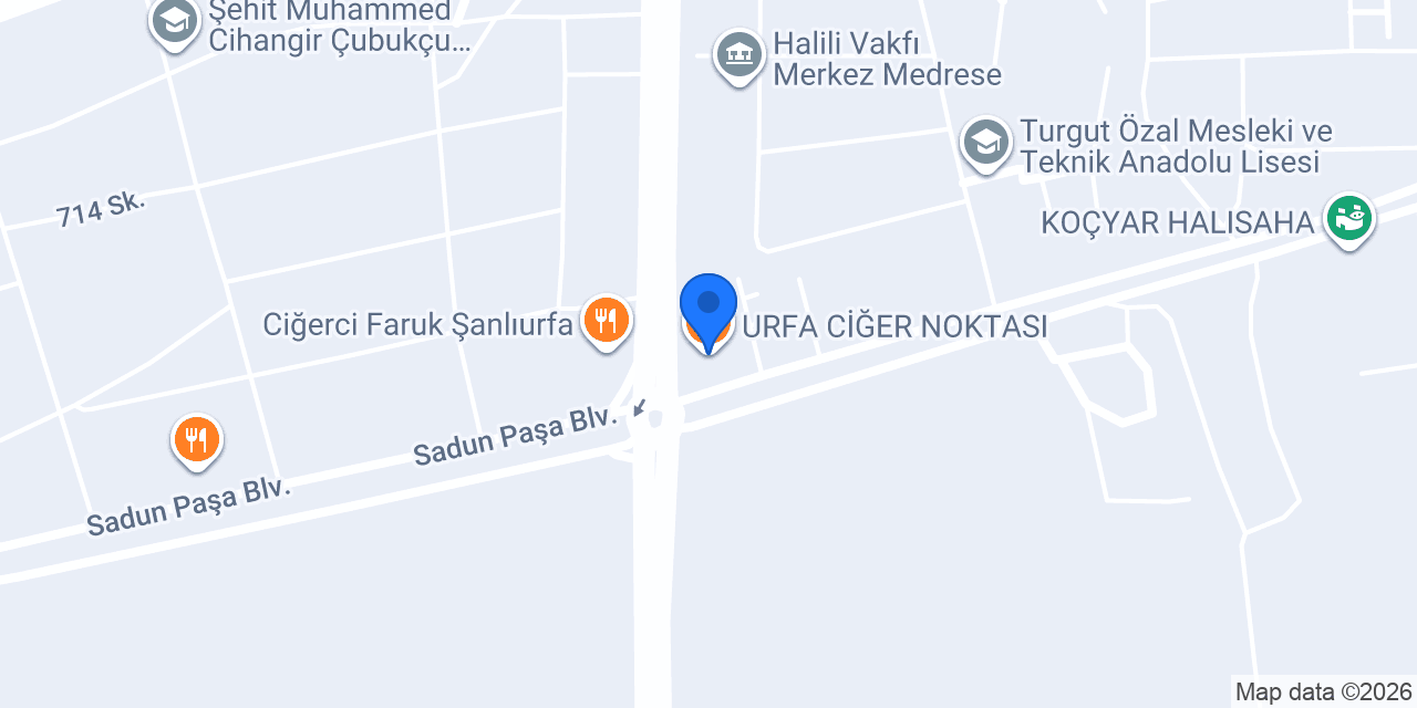 URFA CİĞER NOKTASI konumu