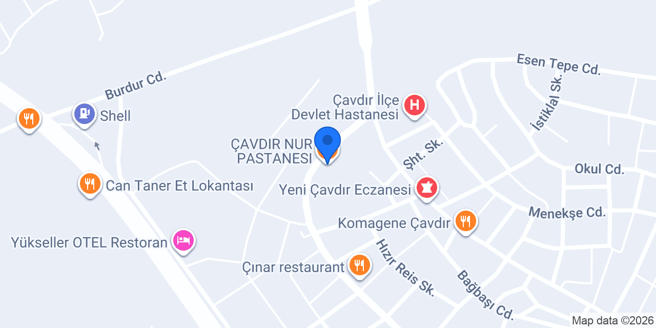 ÇAVDIR NUR PASTANESI konumu