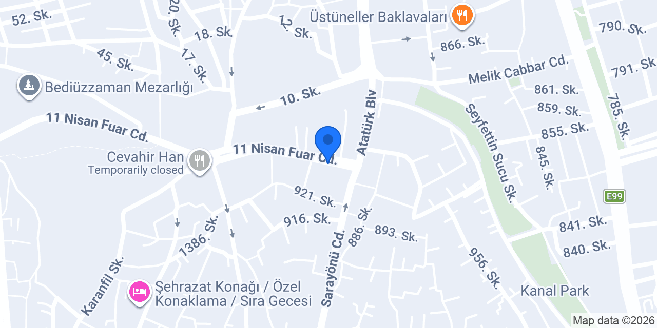 Paşam Pastanesi konumu