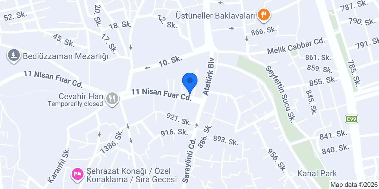 Kuveyt Türk Şanlıurfa Şubesi konumu