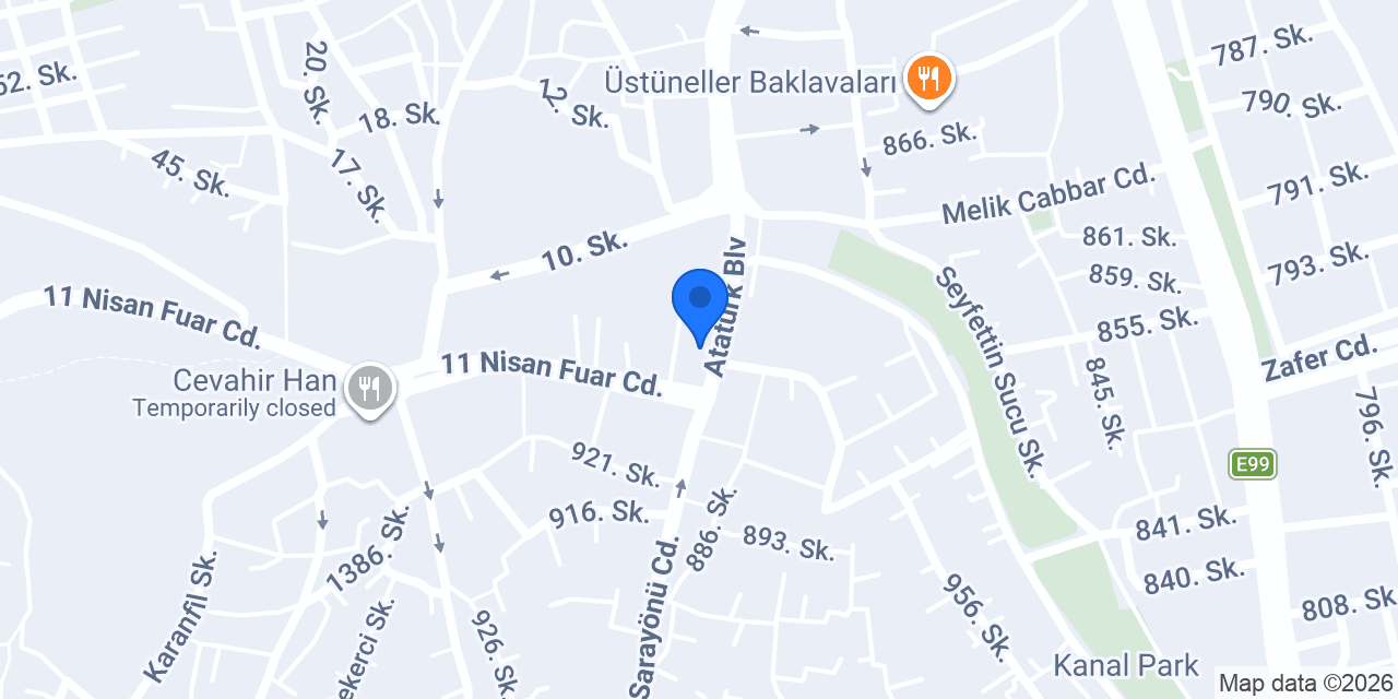 TEB Sarayönü Caddesi Şubesi konumu