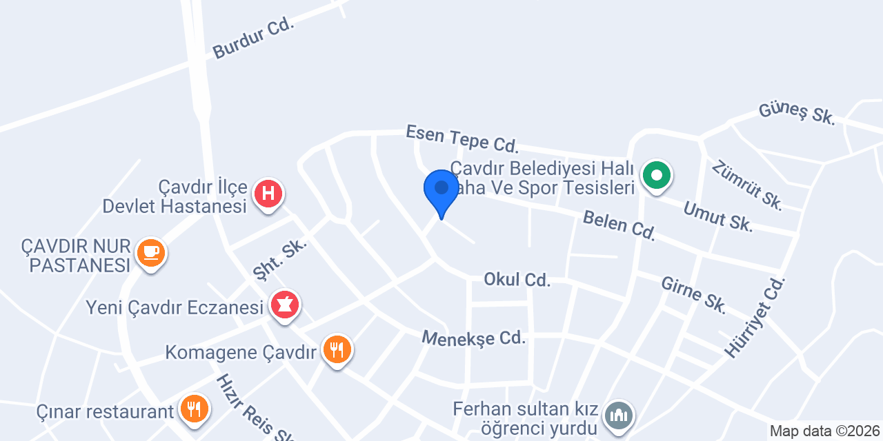 DOĞUŞ PLASTİK Burdur Lambiri konumu